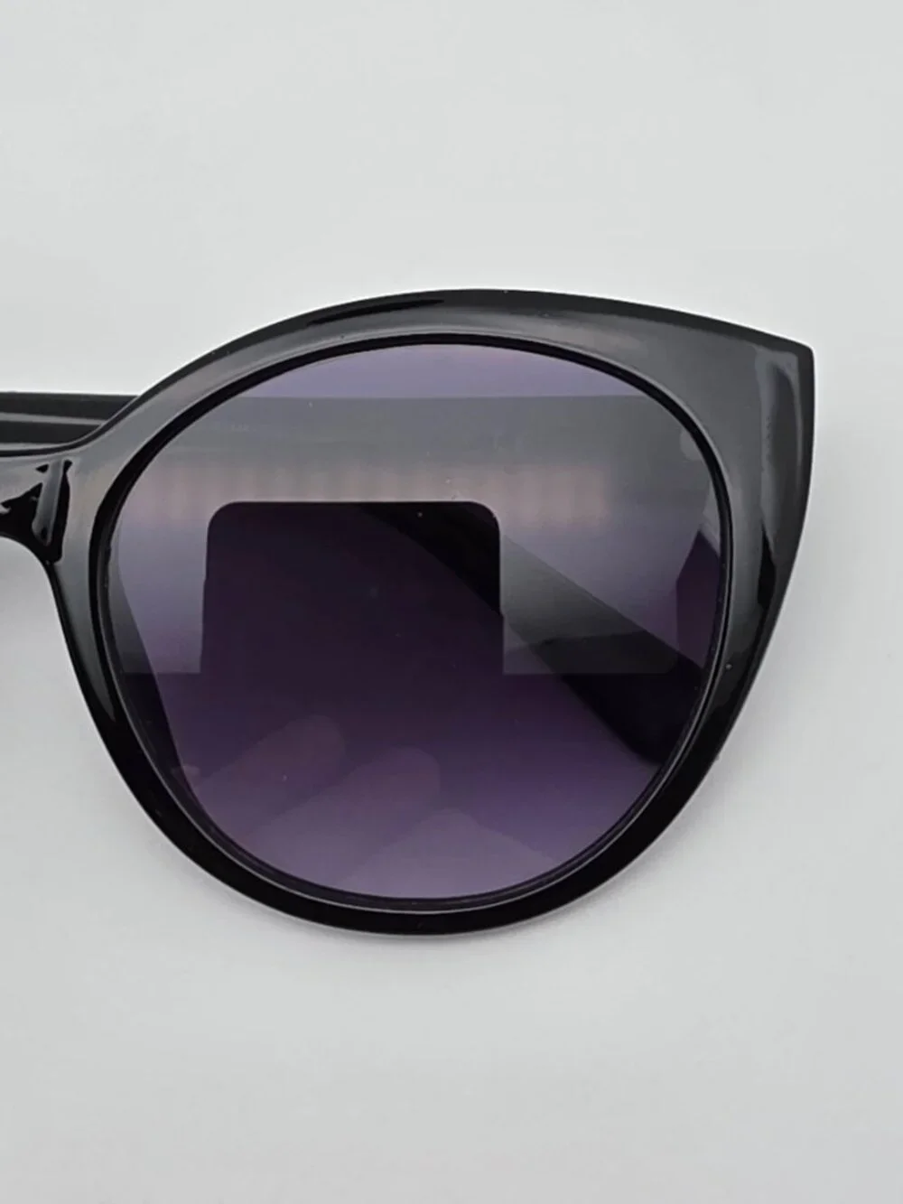 Kate Spade Samantha Black Frame Grey Gradient Flat Lens Cat Eye Sunglasses 54mm